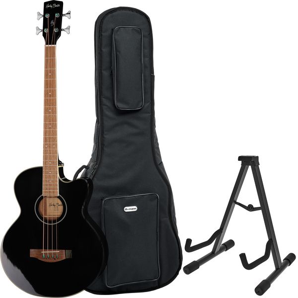 Harley Benton B-30BK Acoustic Bass Bundle test och avis teknik