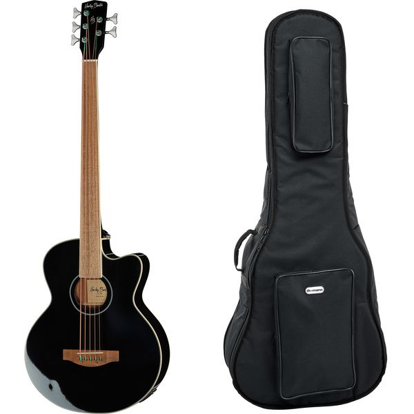 Harley Benton B-35BK-FL Acoustic Bass test och teknisk analys