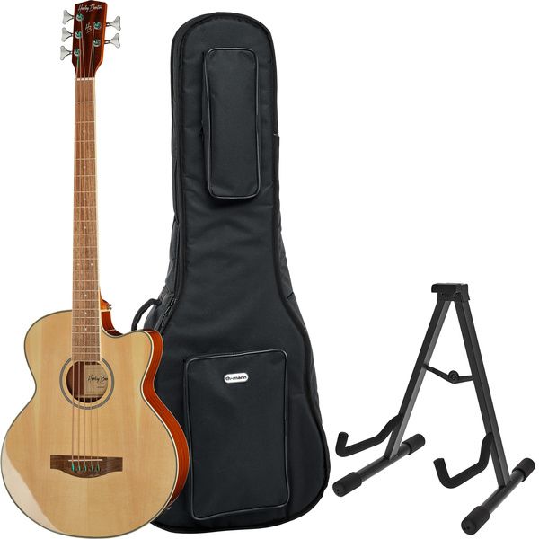 Harley Benton B-35NT Acoustic Bass Bundle test och teknisk analys