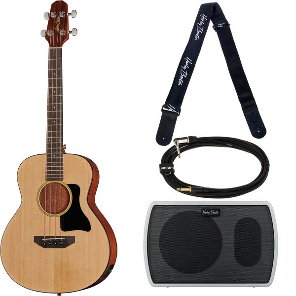 Harley Benton GS-Travel-E Bass Spruce Set test och avis