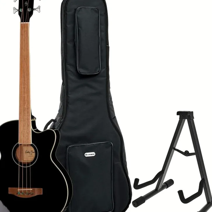 Harley Benton B-30BK-FL Acoustic Bass Bundle test och teknisk analys