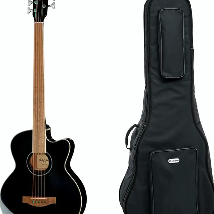 Harley Benton B-35BK-FL Acoustic Bass test och teknisk analys
