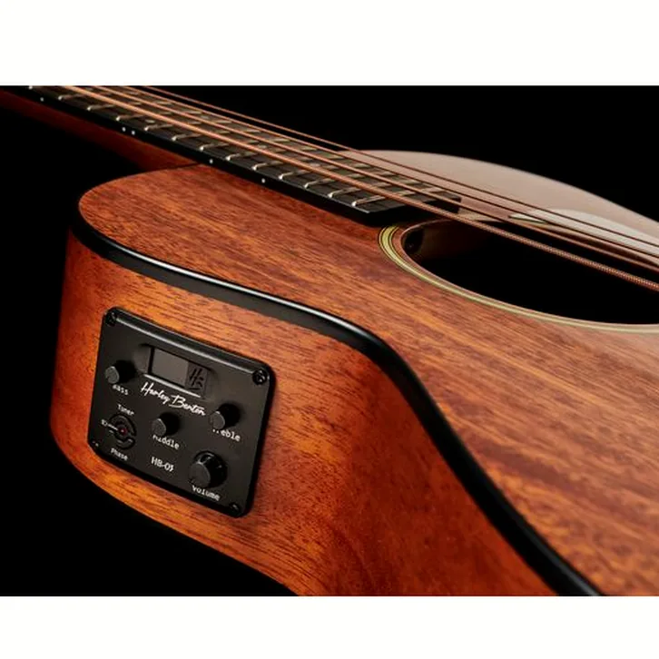 Test och recension av Harley Benton GS-Travel-E Bass Mahogany