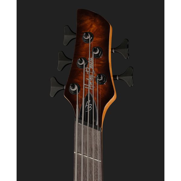 Harley Benton MSB-5 Black Flame Burl