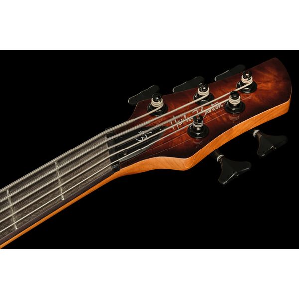Harley Benton MSB-5 Black Flame Burl