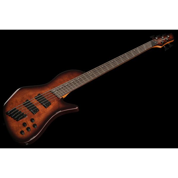 Harley Benton MSB-5 Black Flame Burl