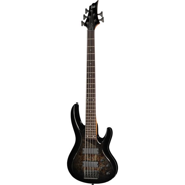 Test av ESP LTD B-205DX BB: Femsträngad bas med blandade omdömen