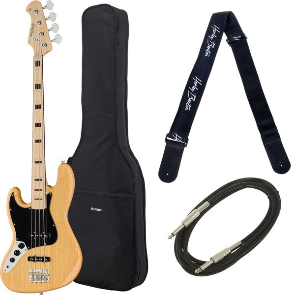 Harley Benton JB-75MN LH NA Vint Ser. Bundle test och omdöme